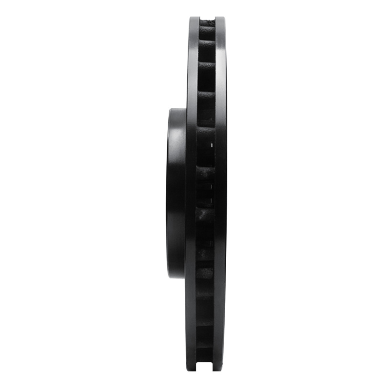 Volvo V70 Brake Rotor (1) - Front Right - R1 Concepts - Drilled & Slotted - Black - `04-`07